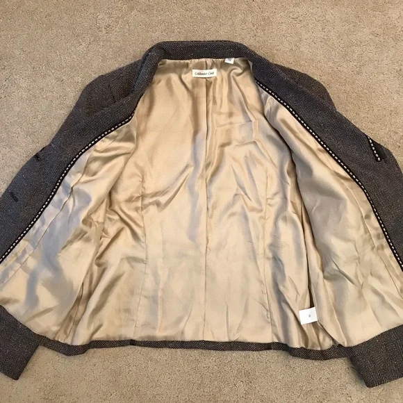 Coldwater Creek Shimmer Herringbone Blazer Jacket NEW Womens Size 14 Large Gift - Picture 6 of 12